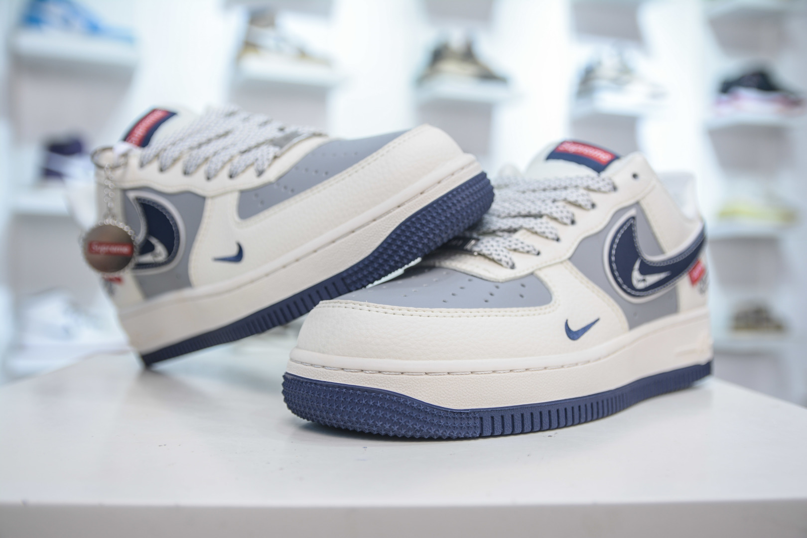 Supreme X Nike Air Force 1 Low White Grey Blue Men's Fashion Sneakers 5 cmp i1753976173280 5778 0 3