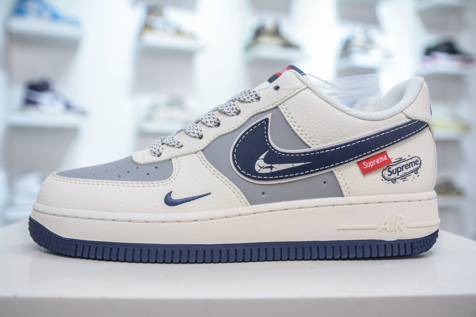 Supreme X Nike Air Force 1 Low White Grey Blue Men's Fashion Sneakers 2 cmp i1753976173333 2476 0 0