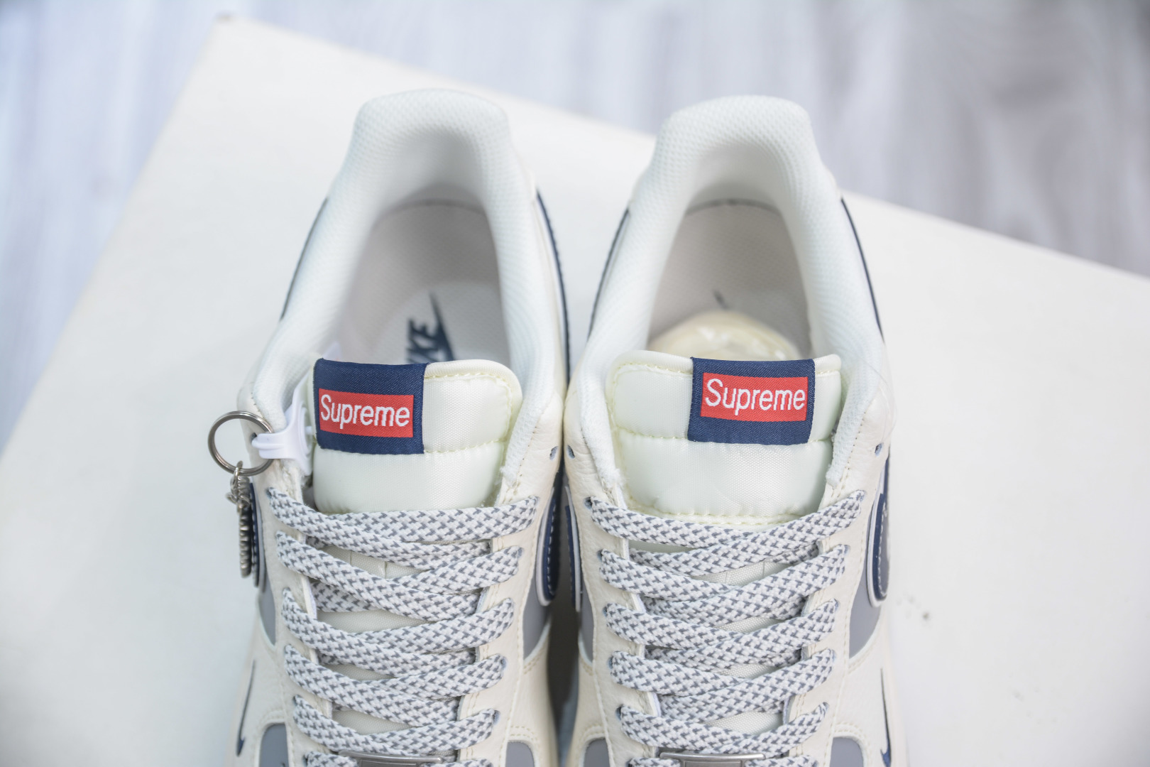 Supreme X Nike Air Force 1 Low White Grey Blue Men's Fashion Sneakers 9 cmp i1753976174300 4114 0 7