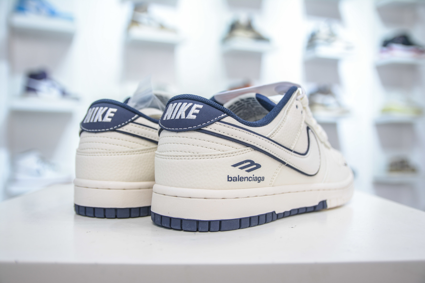 Nike SB Dunk Low x Balenciaga - Cream White and Deep Blue Collaboration 6 cmp i1753976266125 5473 0 5