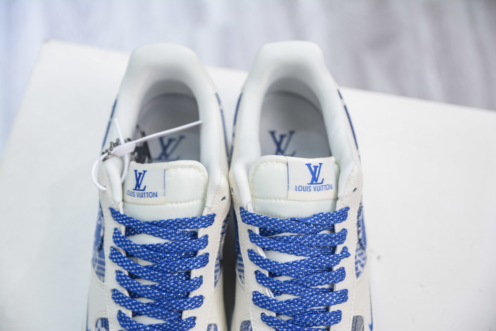 Nike Air Force 1 Low 07 x Louis VuittLV联名-米白蓝牛仔印花 DK0798-003