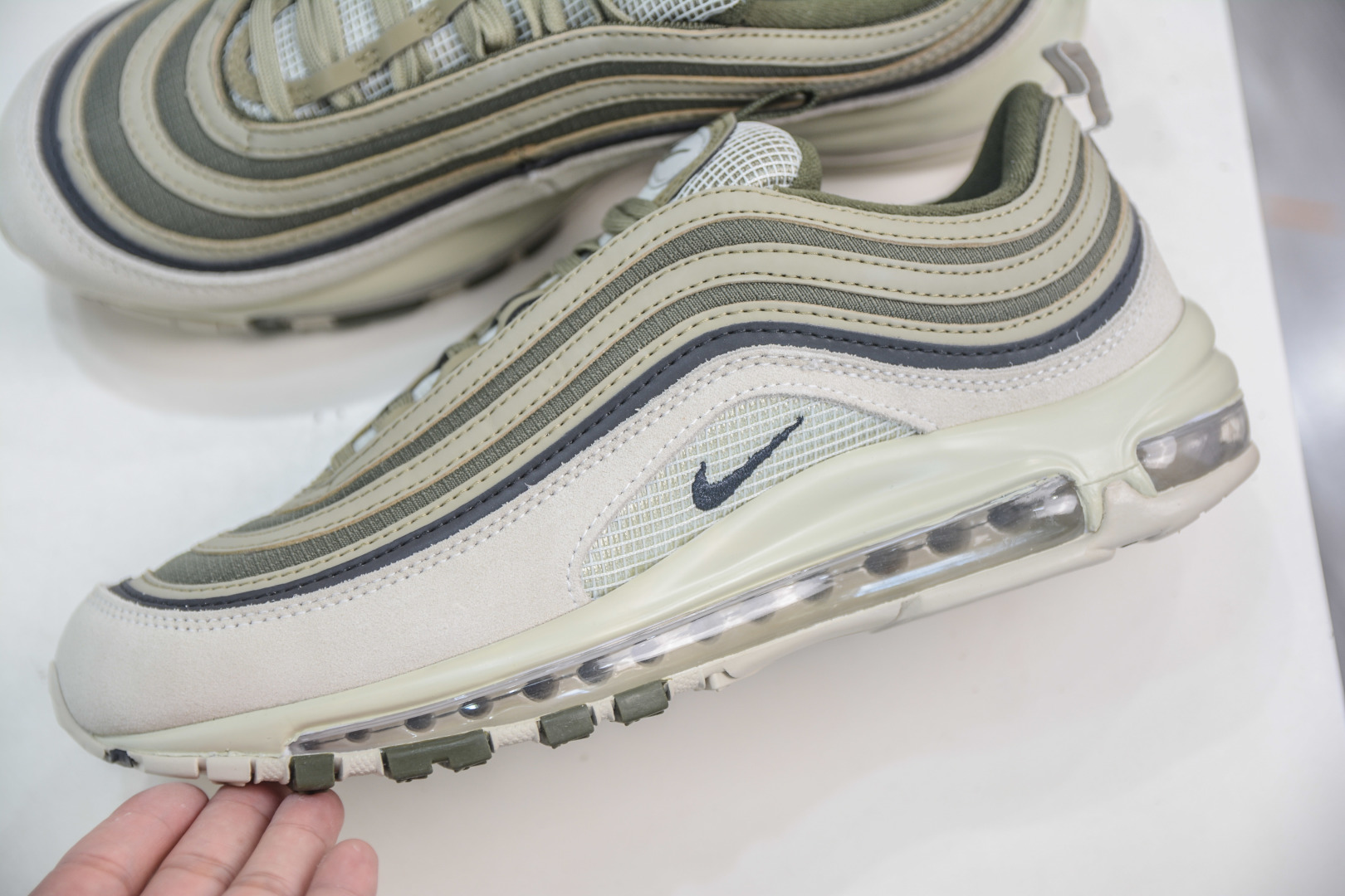 NK Air Max 97子弹 Swoosh电绣 卡色匹配原版 FB9619-002