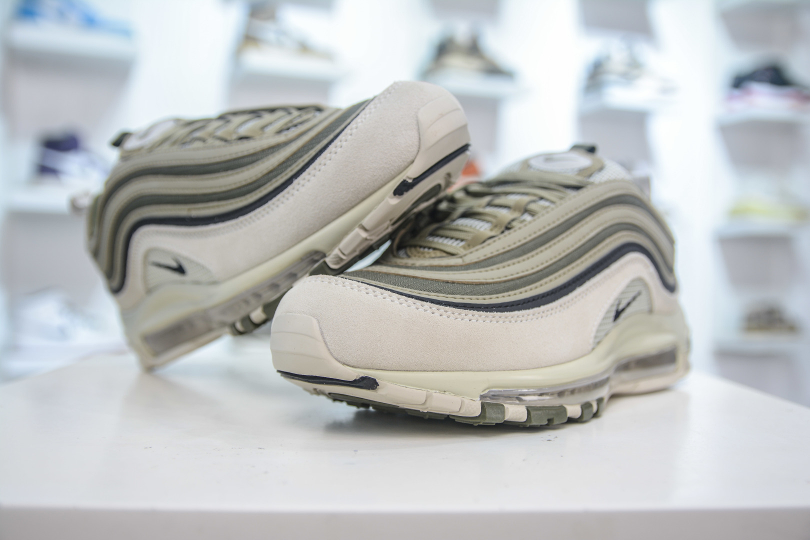 NK Air Max 97子弹 Swoosh电绣 卡色匹配原版 FB9619-002
