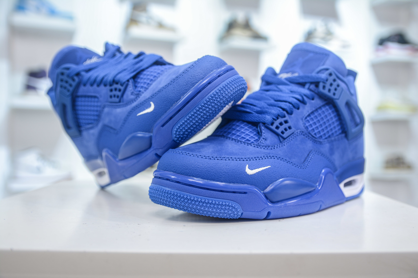 F版 Nigel Sylvester x Air Jordan 4 Retro AJ4 ”Blue”乔丹4代联名 蓝砖 HF4340-400
