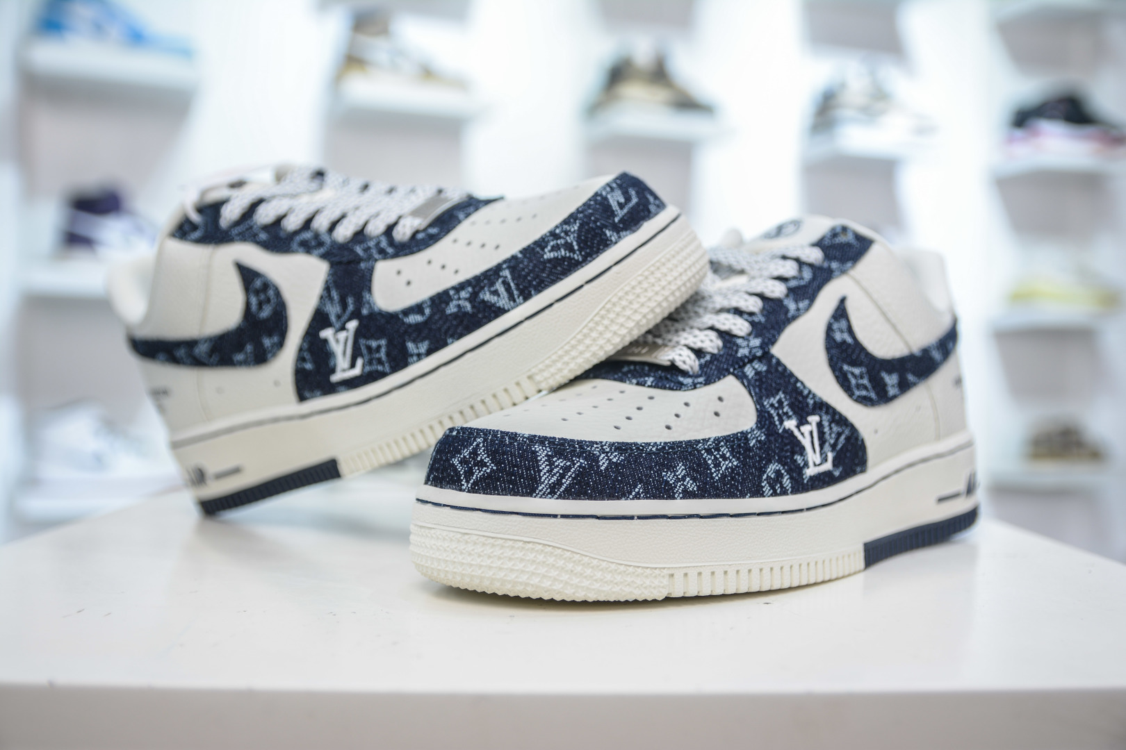 Nike Air Force 1 Low x Louis Vuitton White Black Denim Collaboration 4 cmp i1755306860031 3299 0 3