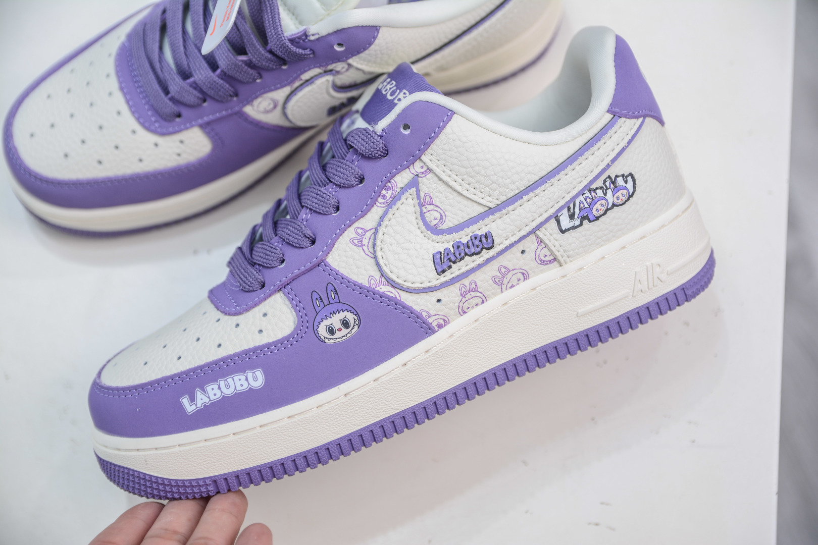 Nike Air Force 1 Low x LABUBU Collab - Milk White & Purple - Perfect Fit 7 cmp i1755363717394 3709 0 6