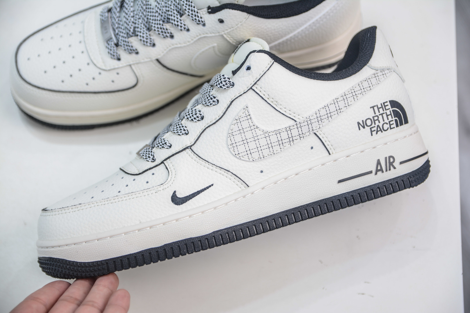 The North Face x Nike Air Force 1 White Black Grid Shoes JP8028-007 7 cmp i1755363938017 3124 0 6
