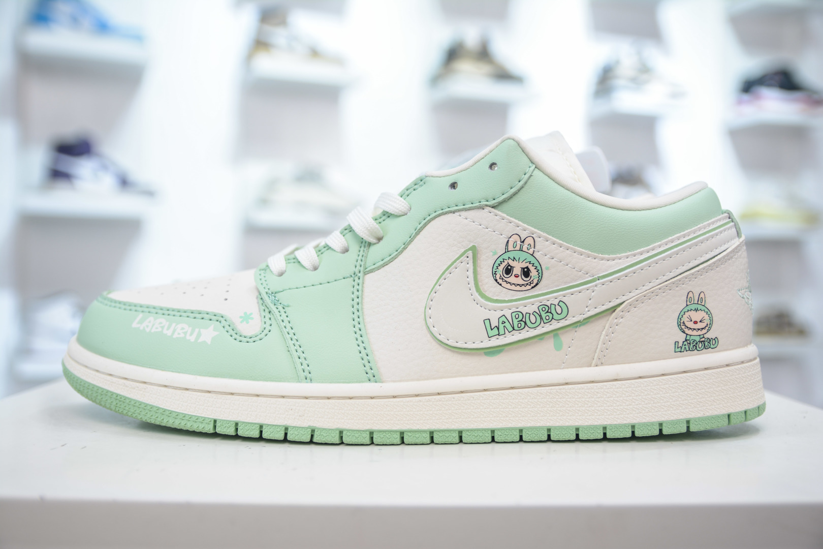 Air Jordan 1 Low X LABUBU Collab - Custom Green, Premium Leather Sneakers 1 cmp i1755364488592 9274 0 0