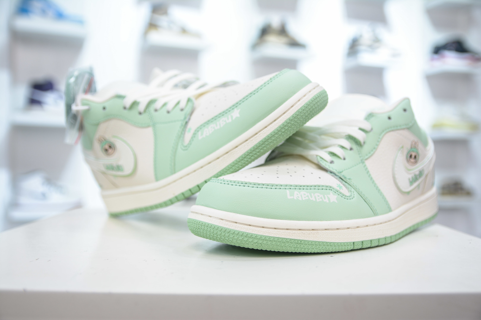Air Jordan 1 Low X LABUBU Collab - Custom Green, Premium Leather Sneakers 4 cmp i1755364488592 9873 0 3