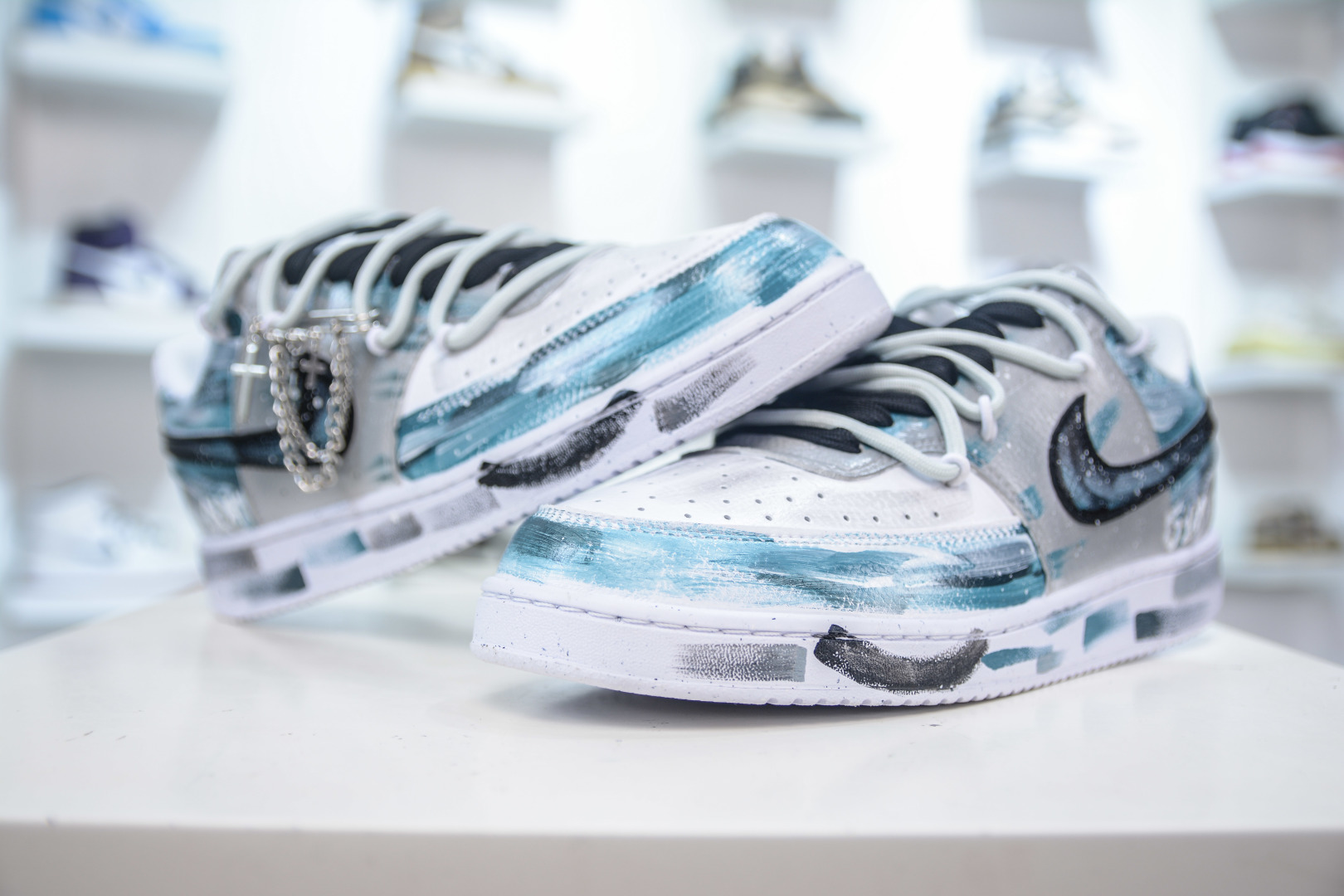 Nike Court Vision Low Sneakers - Hand-Painted Graffiti, Comfortable and Stylish 5 cmp i1755364739287 3603 0 3