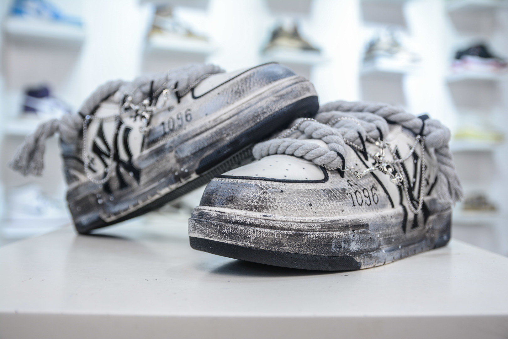 MLB NY Yankees Graffiti Chunky Sneakers - Hidden Heel, Custom Design 4 cmp i1755364796748 2130 0 3