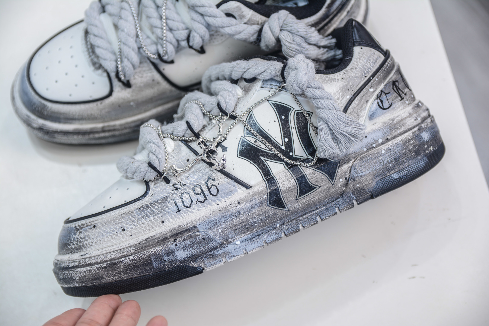 MLB NY Yankees Graffiti Chunky Sneakers - Hidden Heel, Custom Design 7 cmp i1755364798165 2473 0 6