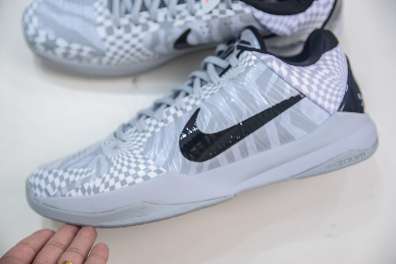 Nike Kobe 5 Protro "Zebra" Basketball Shoes - White/Grey, Player Edition 8 cmp i1755365045833 6760 0 6
