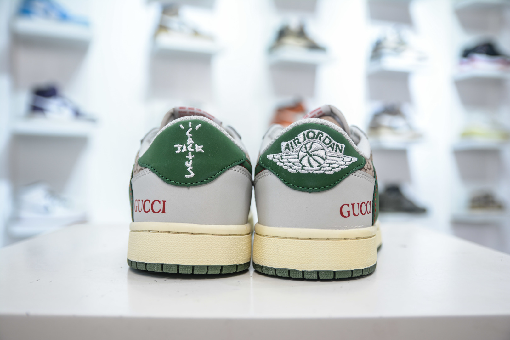 TS x Air Jordan 1 Low Gucci Custom - Gray Khaki Green, Premium Leather 2 cmp i1755447877328 1819 0 1
