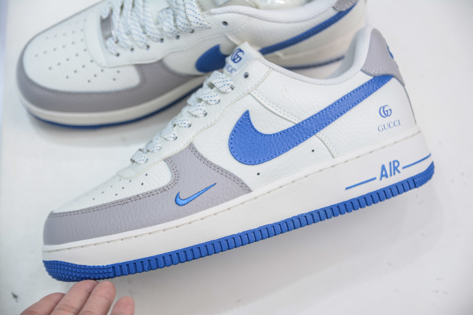 Gucci x NIke Air Force 1 古驰联名-白灰蓝 KX2532-502