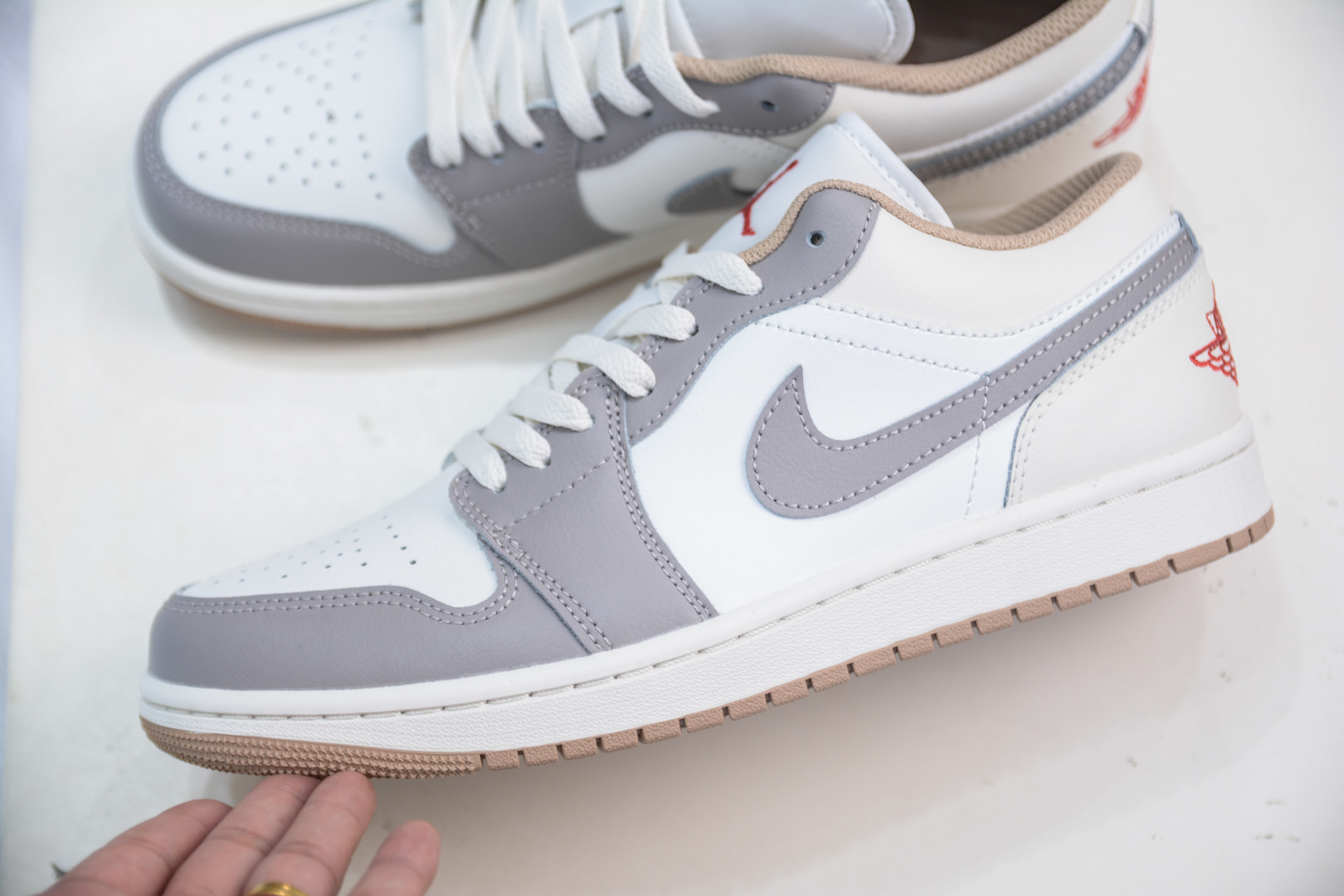 DT纯原 Air Jordan AJ1 Low 低帮 米灰 553558-169
