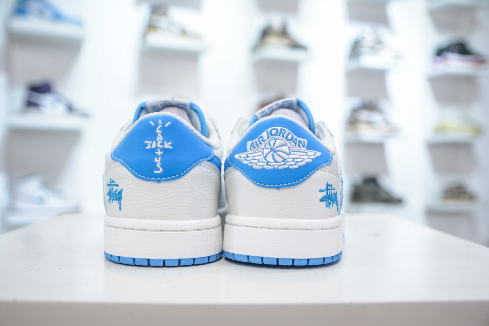 TS x Air Jordan x Stussy Air Jordan 1 Low 'Ice Blue' Custom Sneakers 2 cmp i1755536339813 1138 0 1