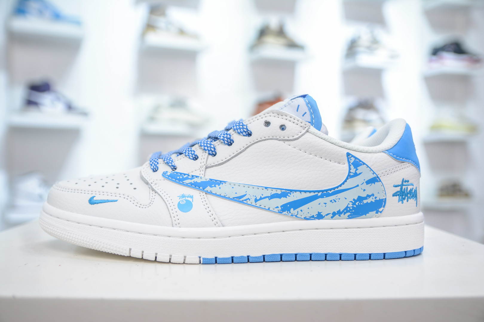 TS x Air Jordan x Stussy Air Jordan 1 Low 'Ice Blue' Custom Sneakers 1 cmp i1755536340695 1002 0 0