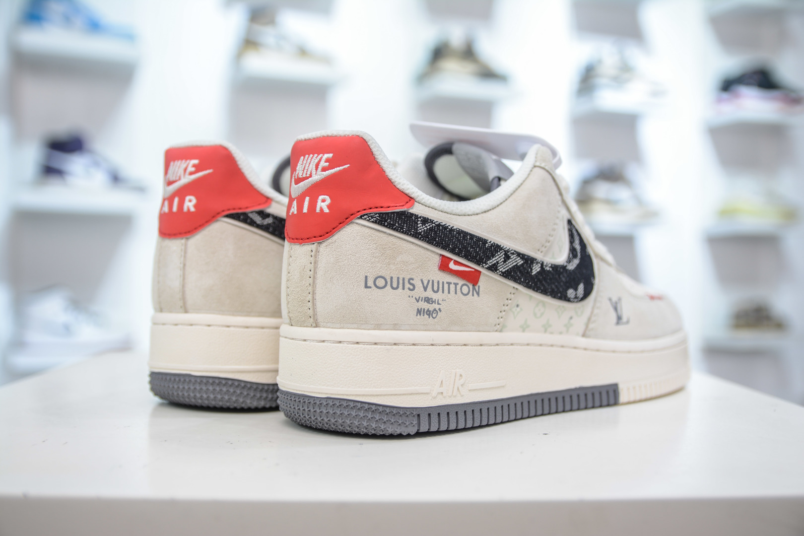 Nike Air Force 1 Low x Louis Vuitton Collaboration - Grey, White & Black 7 cmp i1755536640882 4158 0 5