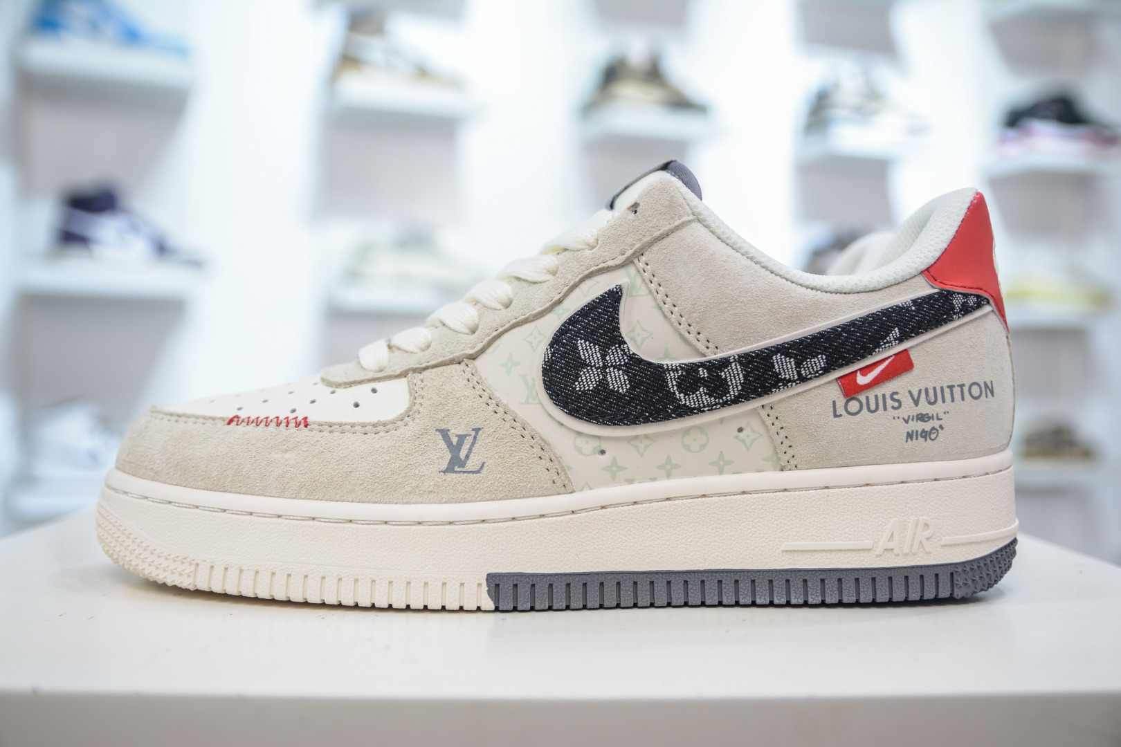 Nike Air Force 1 Low x Louis Vuitton Collaboration - Grey, White & Black 2 cmp i1755536640882 5071 0 0