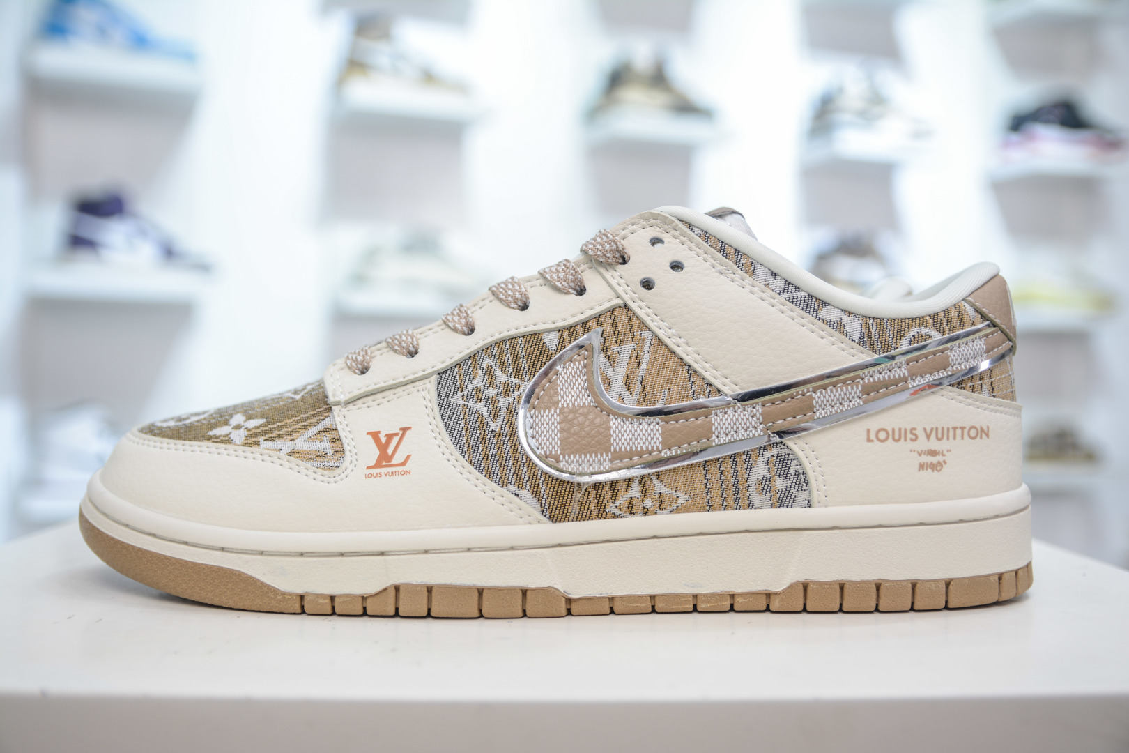 Nike SB Dunk Low x Louis Vuitton Collab Sneakers - Beige/Brown, All Sizes 2 cmp i1755536736193 7863 0 0