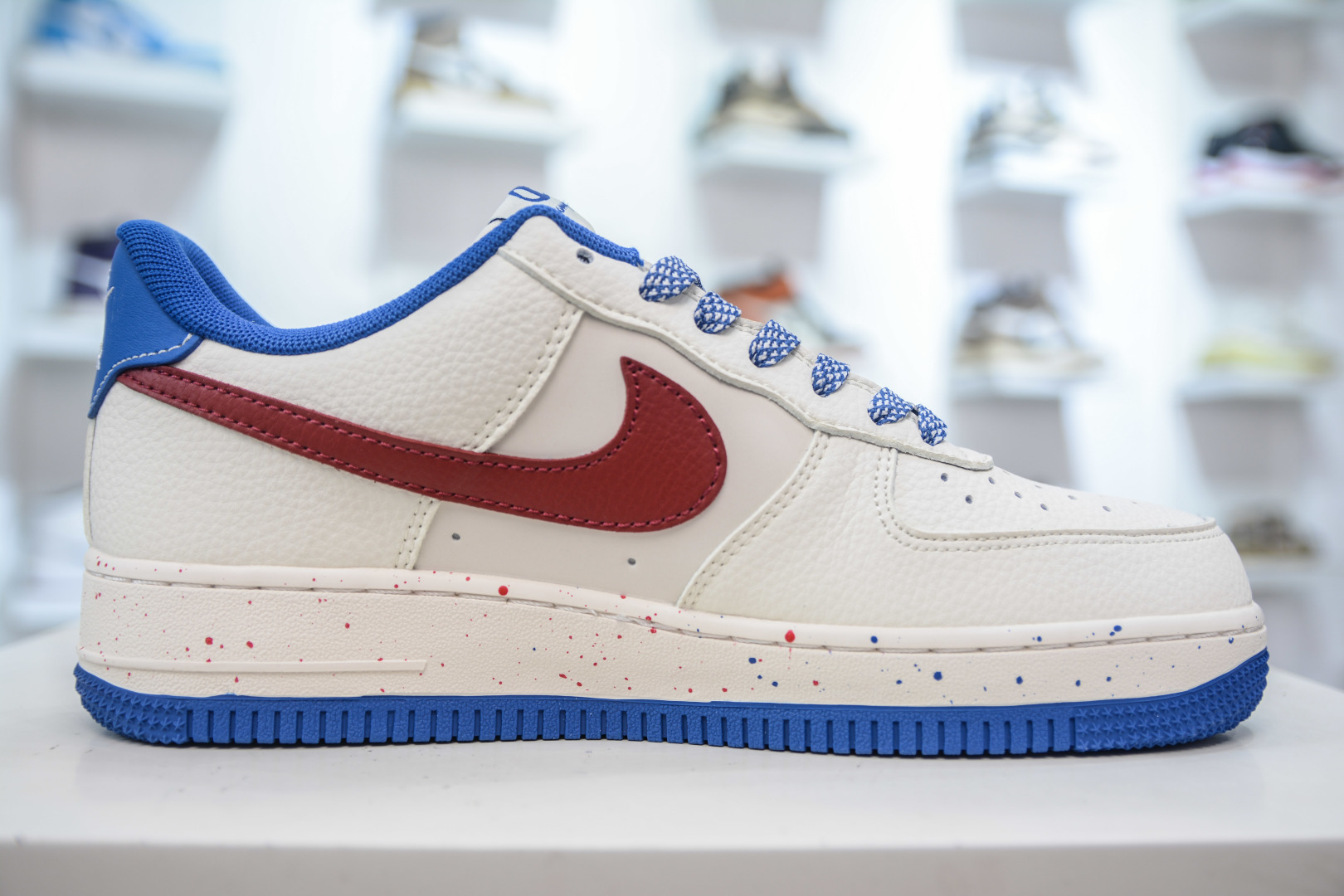 Nike Air Force 1 Low '07 x Champion Collab Sneakers - Cream/Red/Blue 4 cmp i1755623765883 5236 0 2