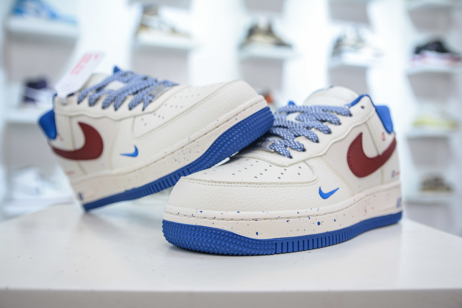 Nike Air Force 1 Low '07 x Champion Collab Sneakers - Cream/Red/Blue 5 cmp i1755623767020 707 0 3