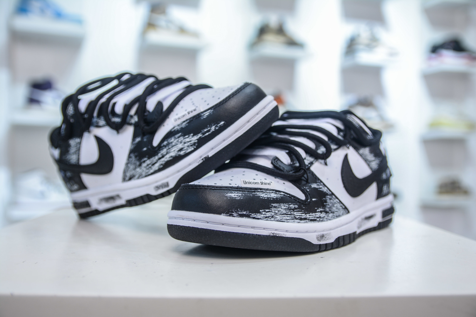 Nike Dunk Low 'Black Mamba' Custom Sneakers - Black & White, Limited Edition 4 cmp i1755624158556 1914 0 3