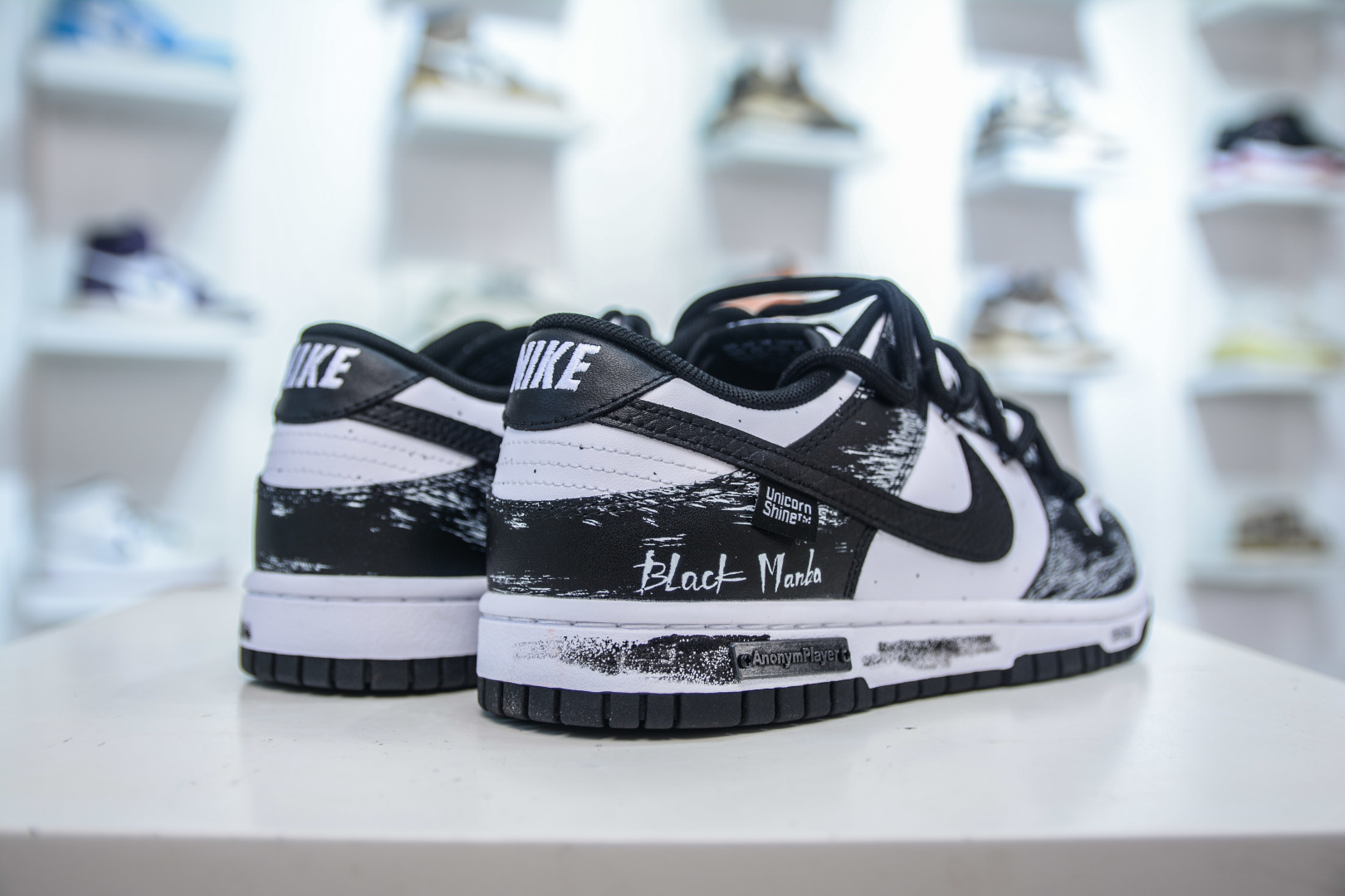 Nike Dunk Low 'Black Mamba' Custom Sneakers - Black & White, Limited Edition 6 cmp i1755624158609 1094 0 5