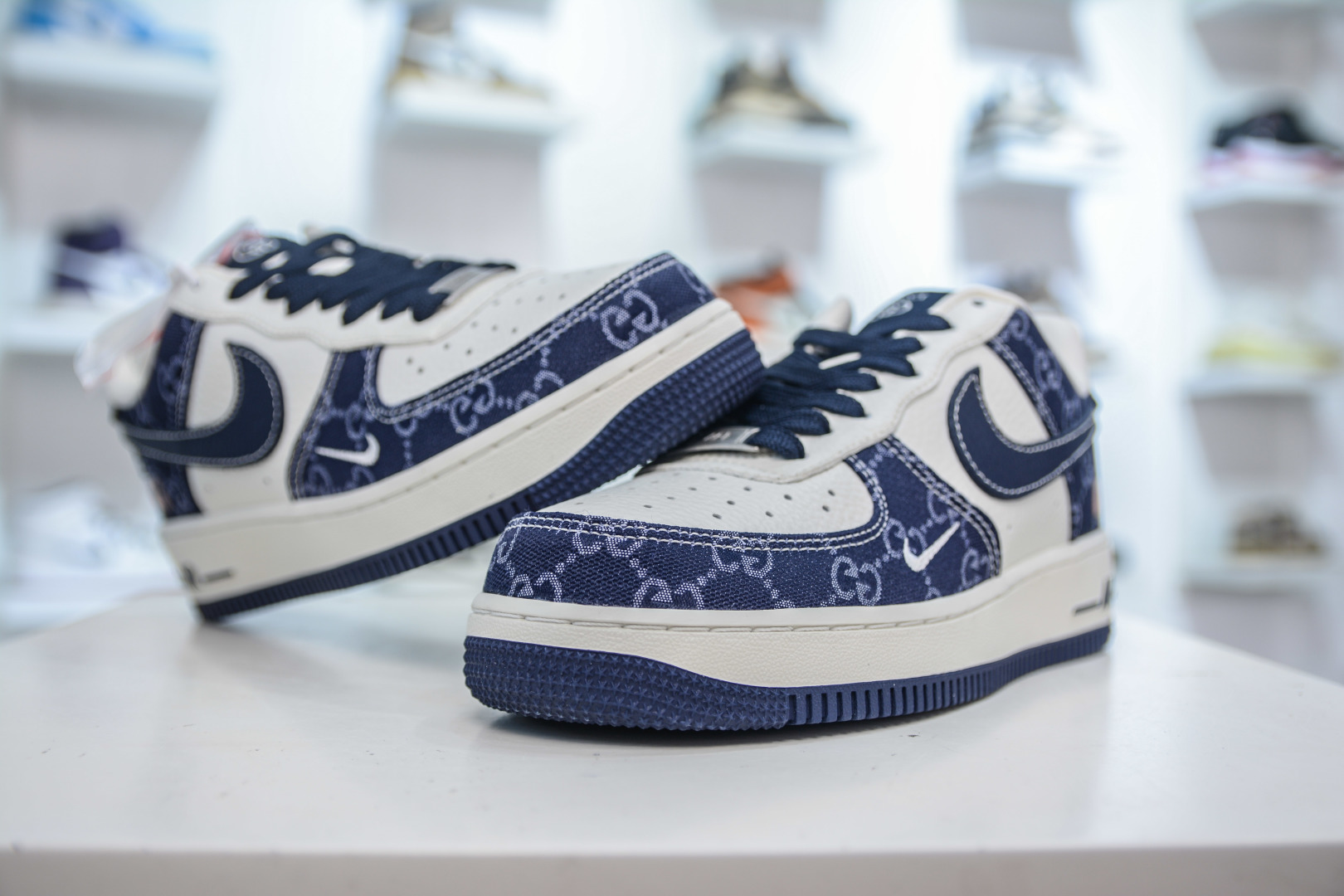 Gucci x NIke Air Force 1 古驰联名-藏蓝牛仔 SC0601-568
