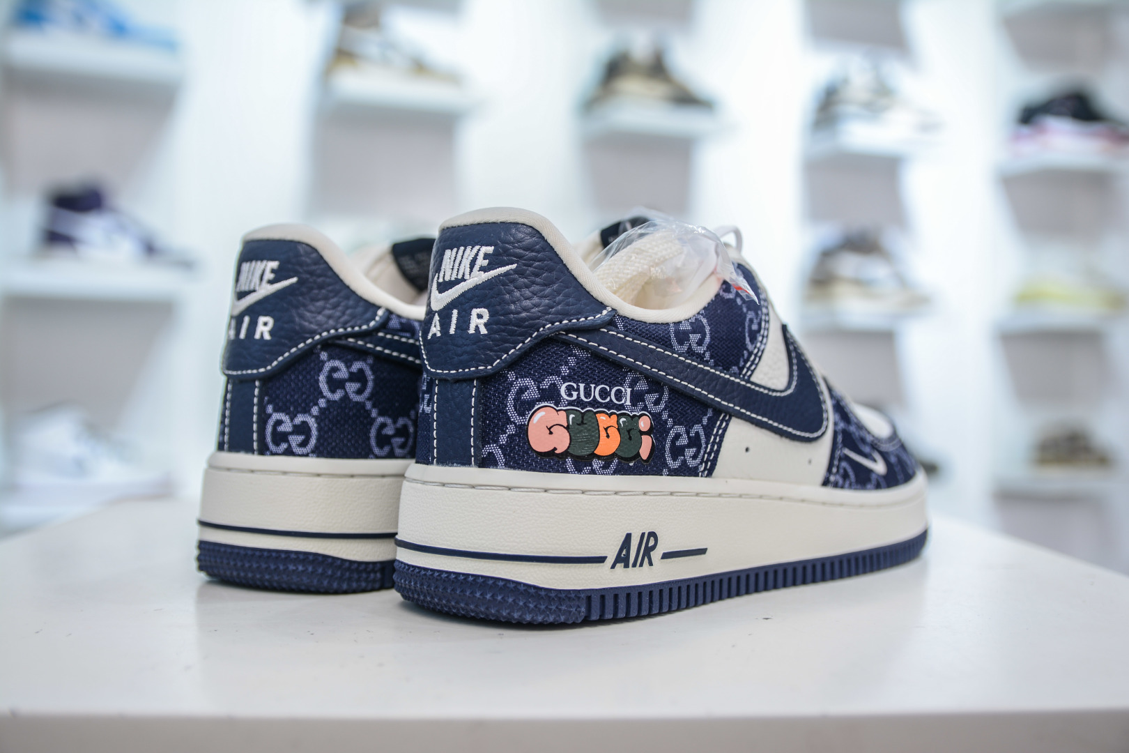 Gucci x NIke Air Force 1 古驰联名-藏蓝牛仔 SC0601-568