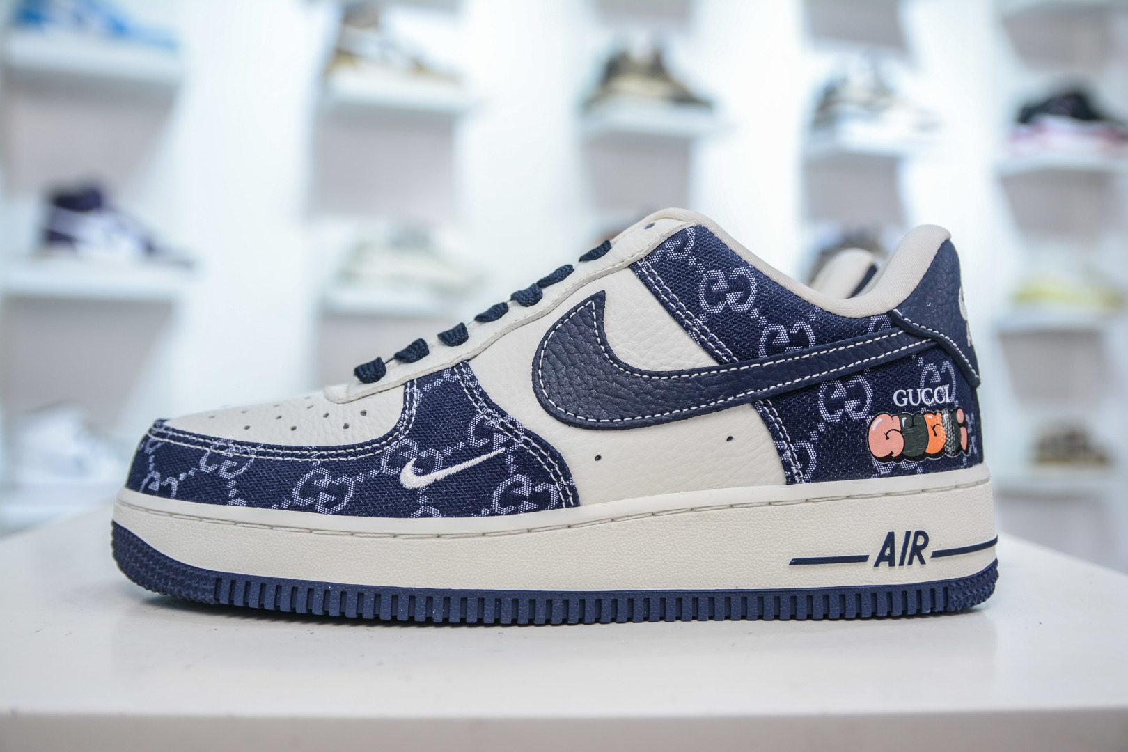 Gucci x NIke Air Force 1 古驰联名-藏蓝牛仔 SC0601-568
