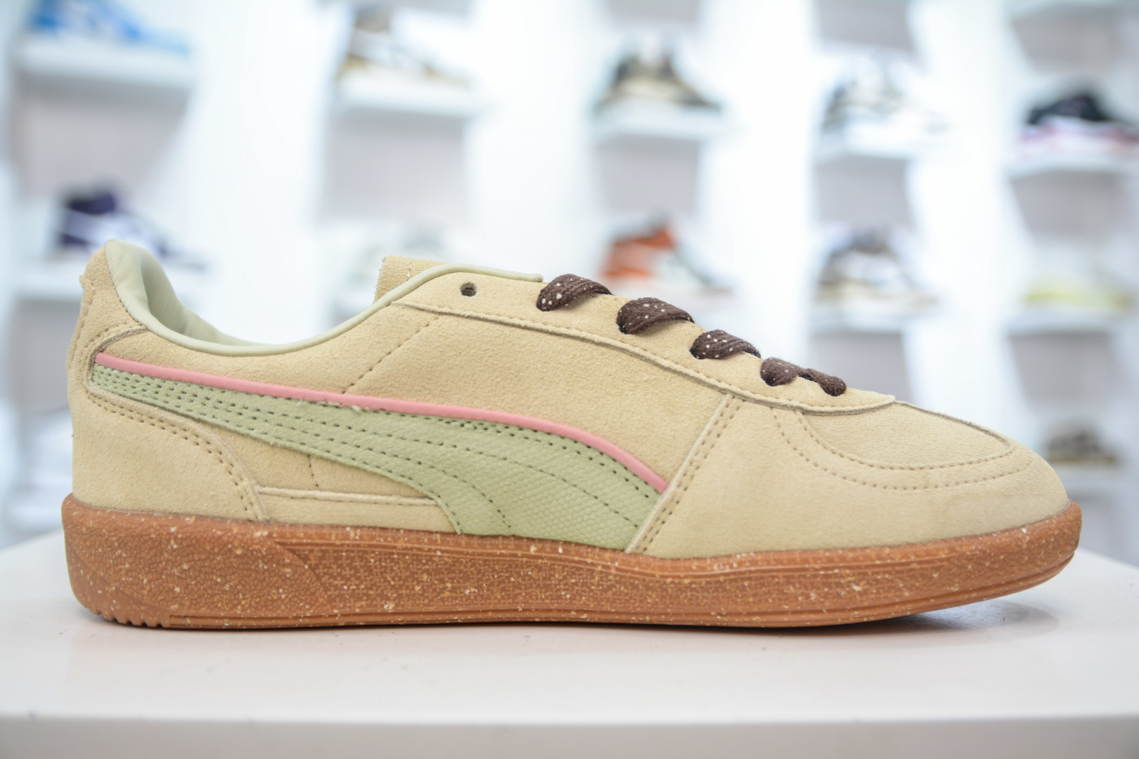 140 彪马PUMA Palermo Leather 巴勒莫系列低帮德训风拼接皮革复古百搭休闲运动板鞋  398382-02