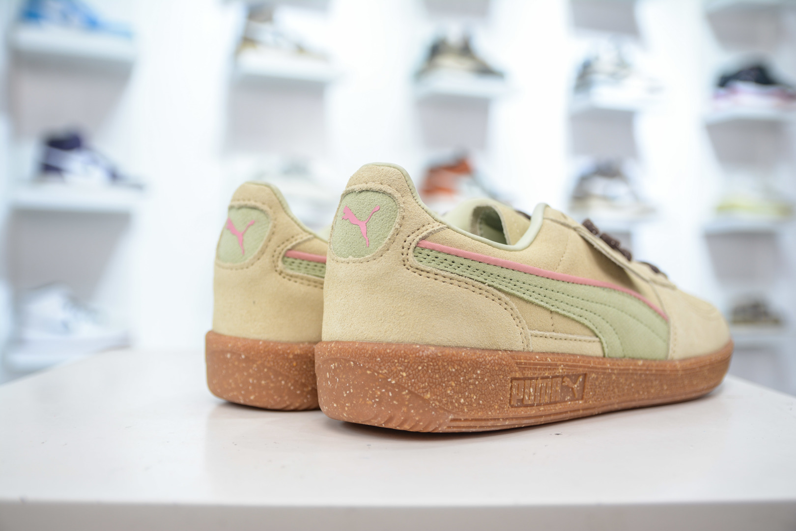 140 彪马PUMA Palermo Leather 巴勒莫系列低帮德训风拼接皮革复古百搭休闲运动板鞋  398382-02