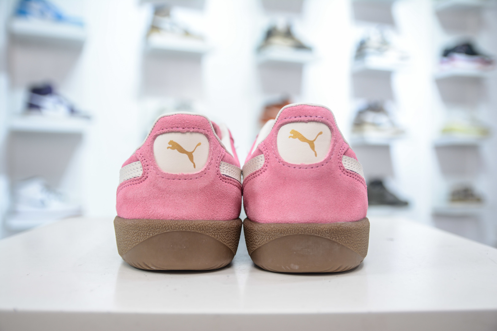 140 彪马PUMA Palermo Leather 巴勒莫系列低帮德训风拼接皮革复古百搭休闲运动板鞋 396463-57