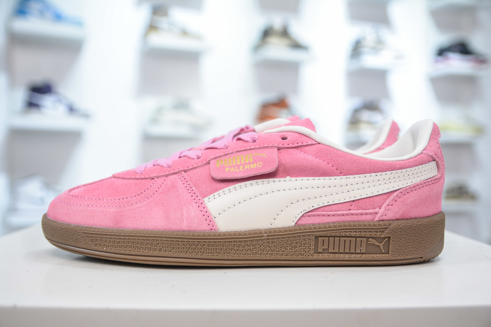 140 彪马PUMA Palermo Leather 巴勒莫系列低帮德训风拼接皮革复古百搭休闲运动板鞋 396463-57