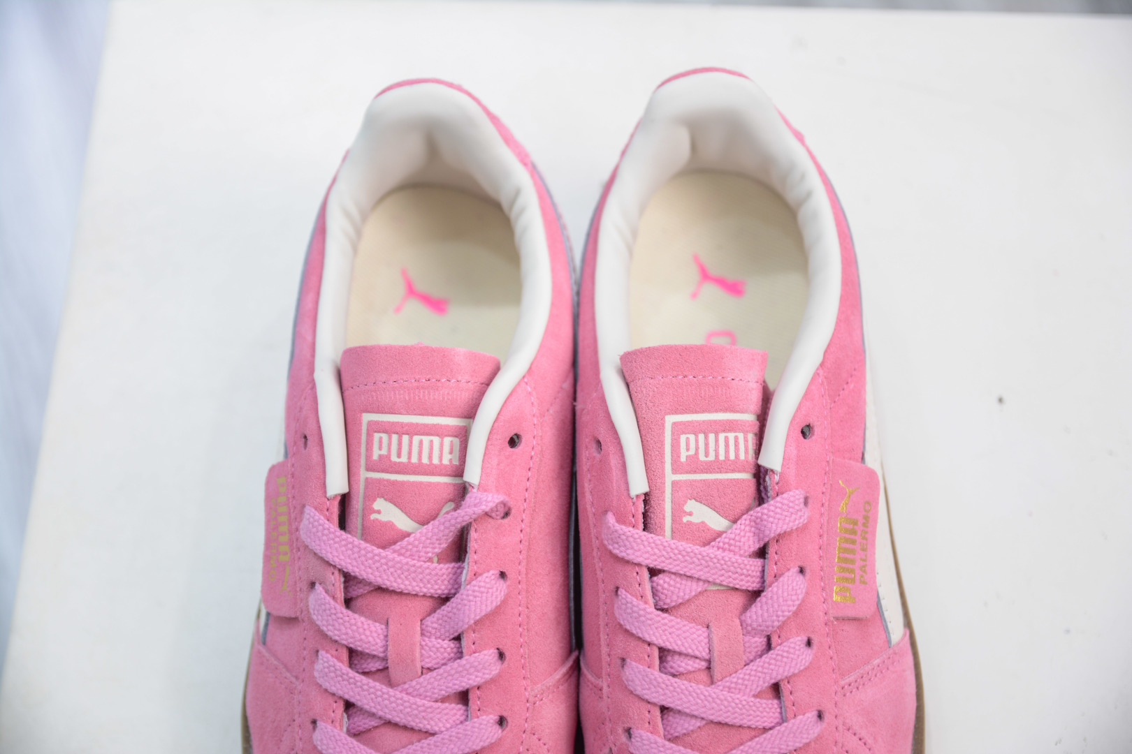 140 彪马PUMA Palermo Leather 巴勒莫系列低帮德训风拼接皮革复古百搭休闲运动板鞋 396463-57