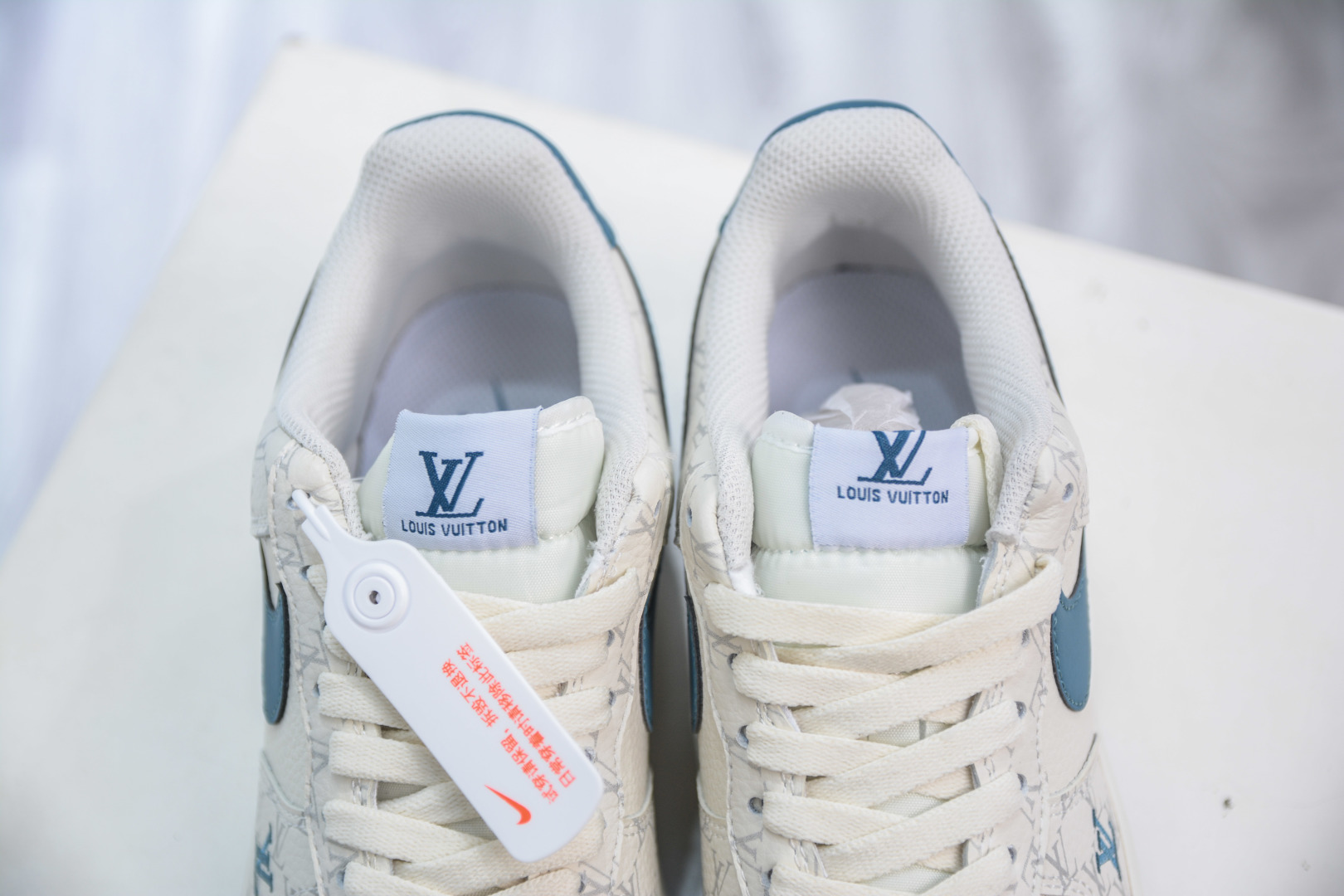 Nike Air Force 1 Low 07 x Louis VuittLV联名-白青蓝 BZ6880-105