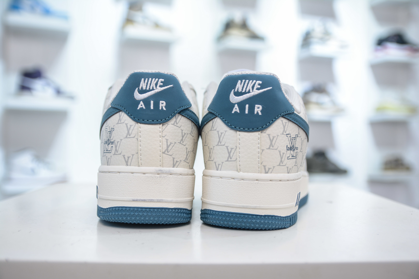 Nike Air Force 1 Low 07 x Louis VuittLV联名-白青蓝 BZ6880-105