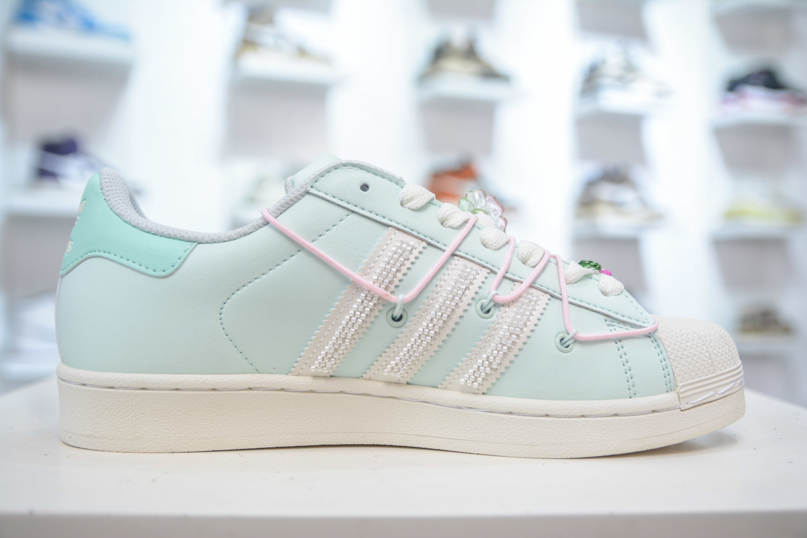Adidas Originals Superstar 2 Deconstructed Leather Sneakers - Mint Green 4 cmp i1755883229855 8891 0 2