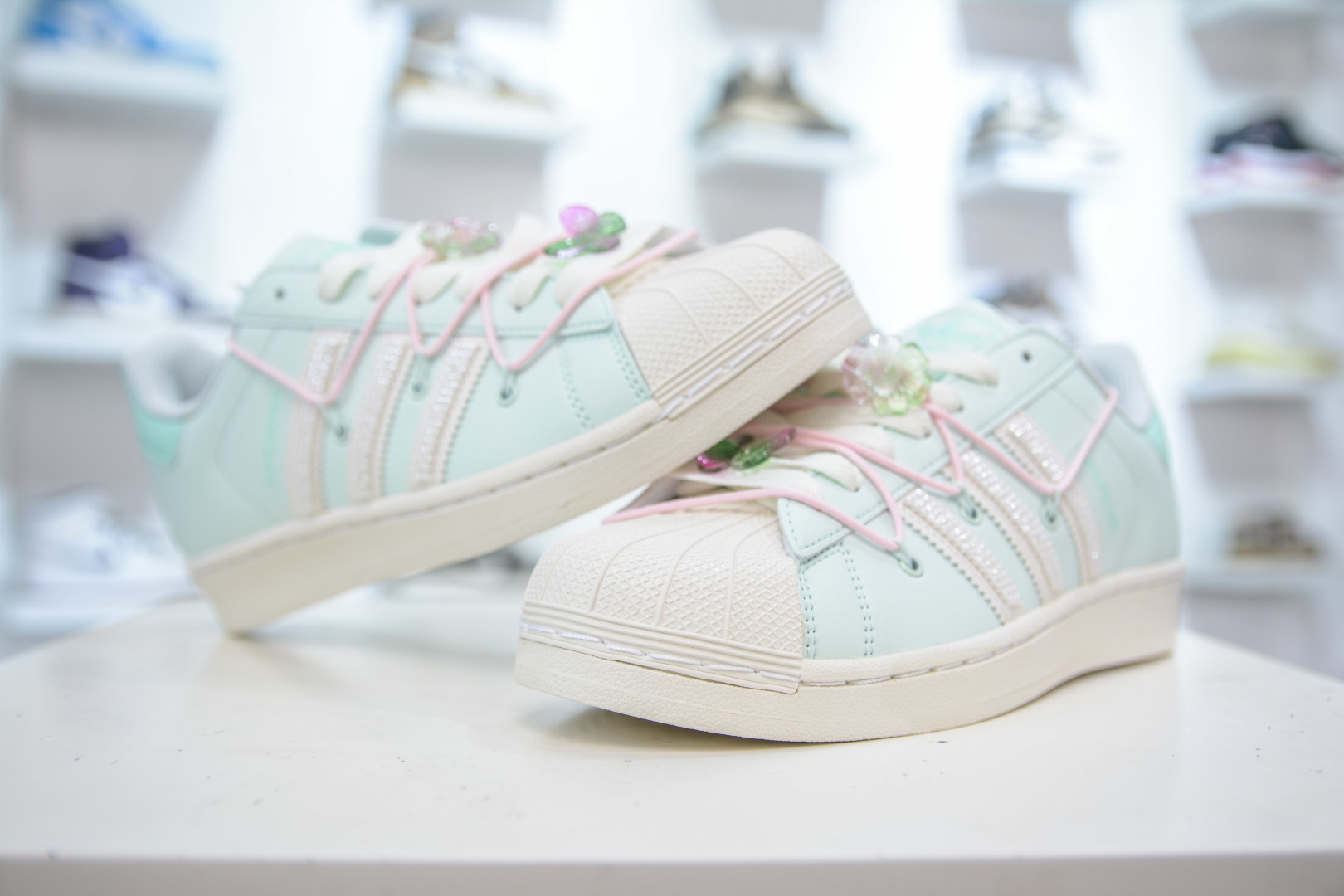 Adidas Originals Superstar 2 Deconstructed Leather Sneakers - Mint Green 5 cmp i1755883231733 6247 0 3