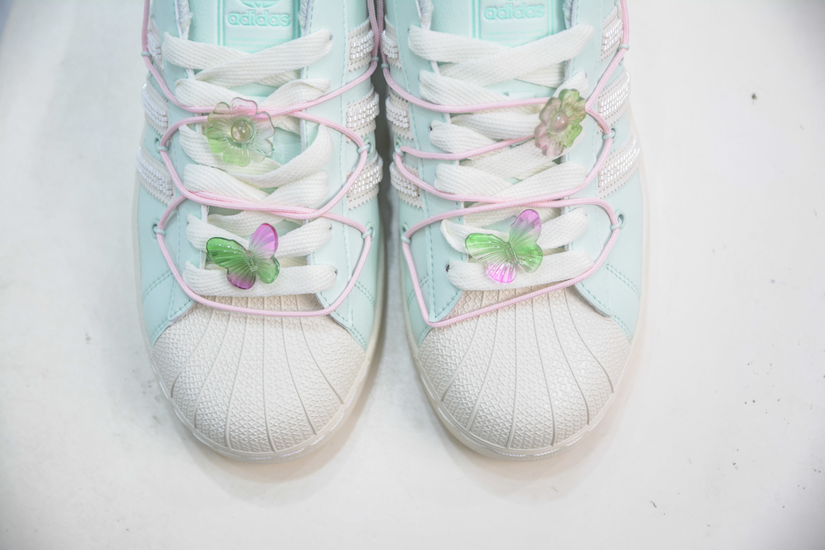 Adidas Originals Superstar 2 Deconstructed Leather Sneakers - Mint Green 10 cmp i1755883231743 5458 0 8