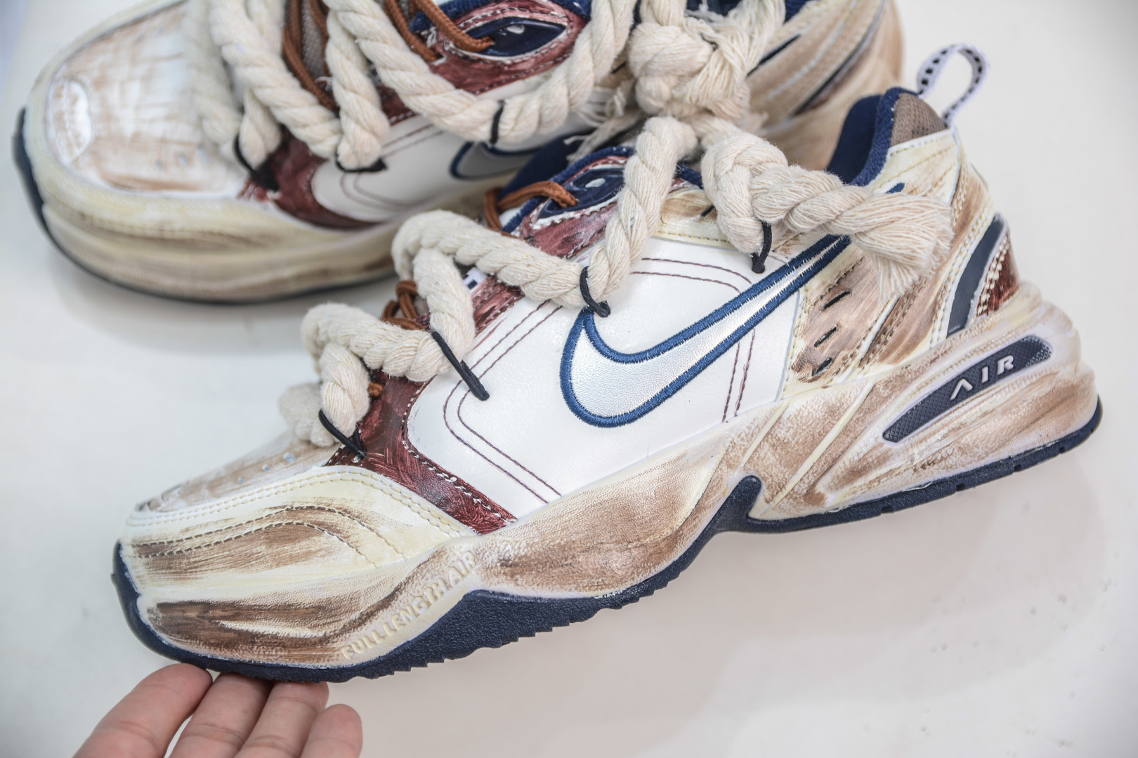 Nike Air Monarch IV Graffiti Retro Trend Comfortable Dad Shoes - Style 415445-102 8 cmp i1755883575903 3185 0 6