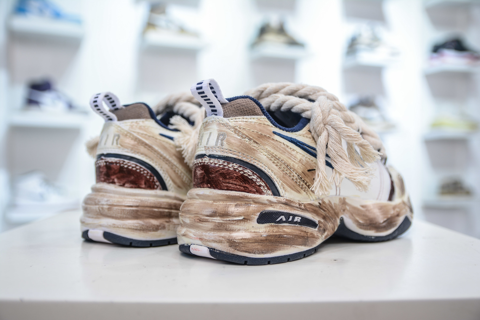Nike Air Monarch IV Graffiti Retro Trend Comfortable Dad Shoes - Style 415445-102 7 cmp i1755883577365 1306 0 5