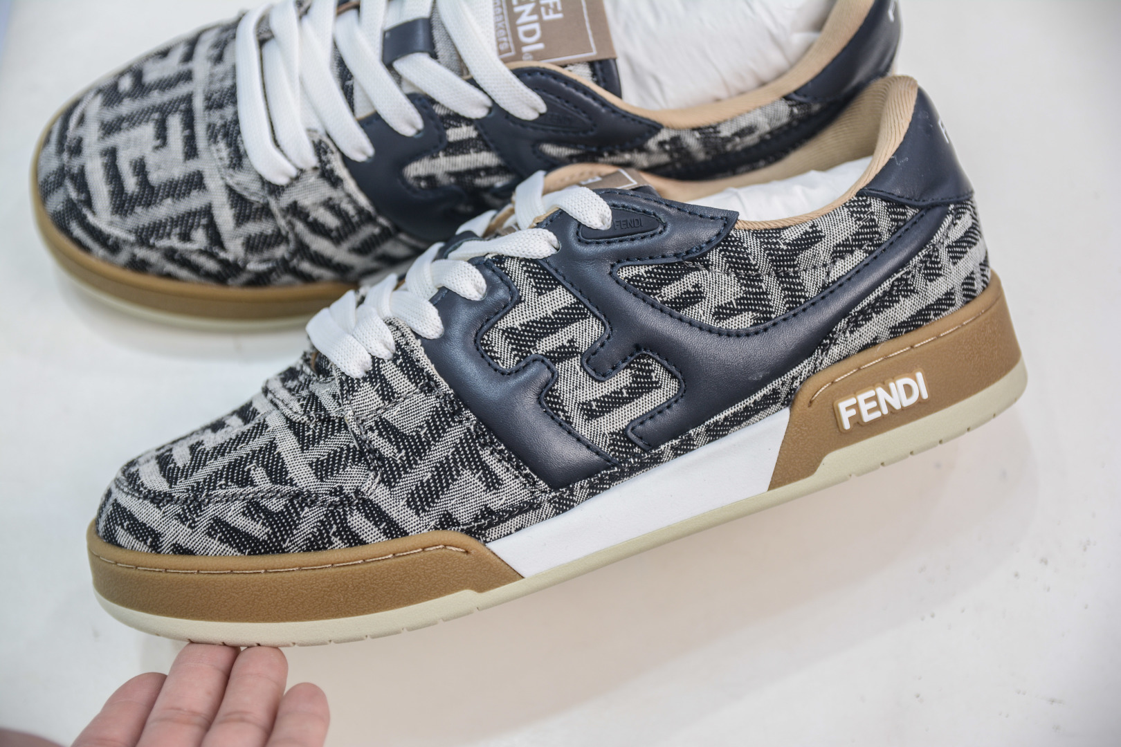 Fendi Match Low-Top Sneakers - Round Toe, Thick Sole, Couple Casual Shoes 8 cmp i1755884290354 8248 0 6