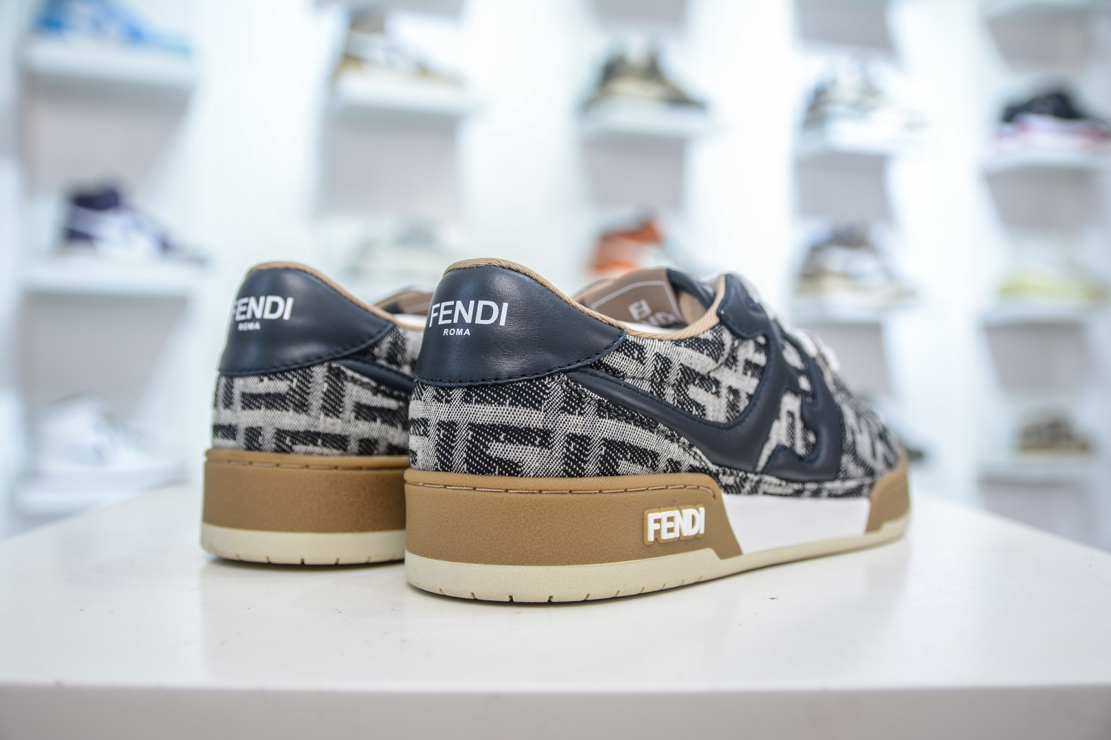 Fendi Match Low-Top Sneakers - Round Toe, Thick Sole, Couple Casual Shoes 7 cmp i1755884291506 3752 0 5
