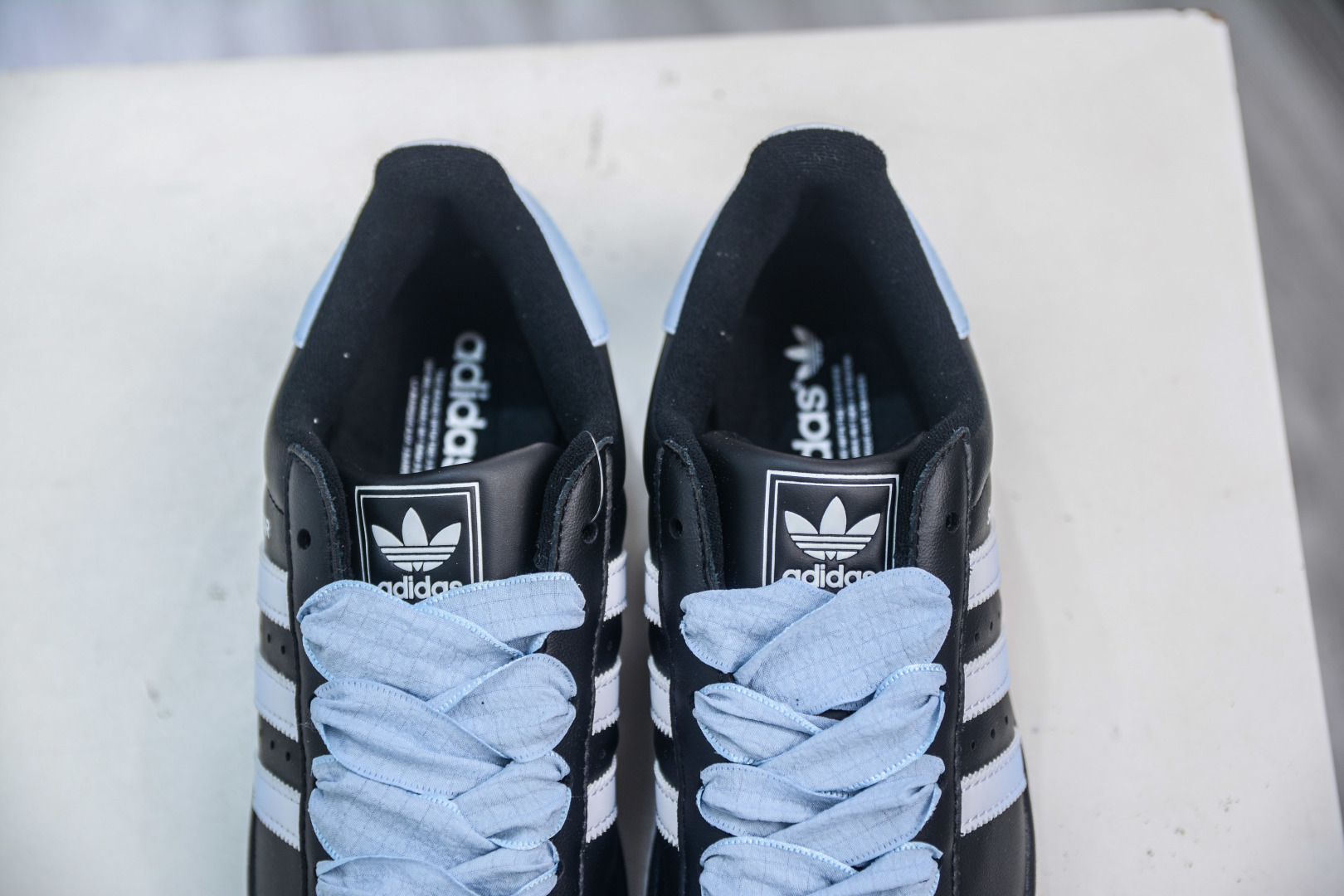 Adidas Originals Superstar White Blue Gradient Shell Head Leather Sneakers 9 cmp i1755966019519 6229 0 7