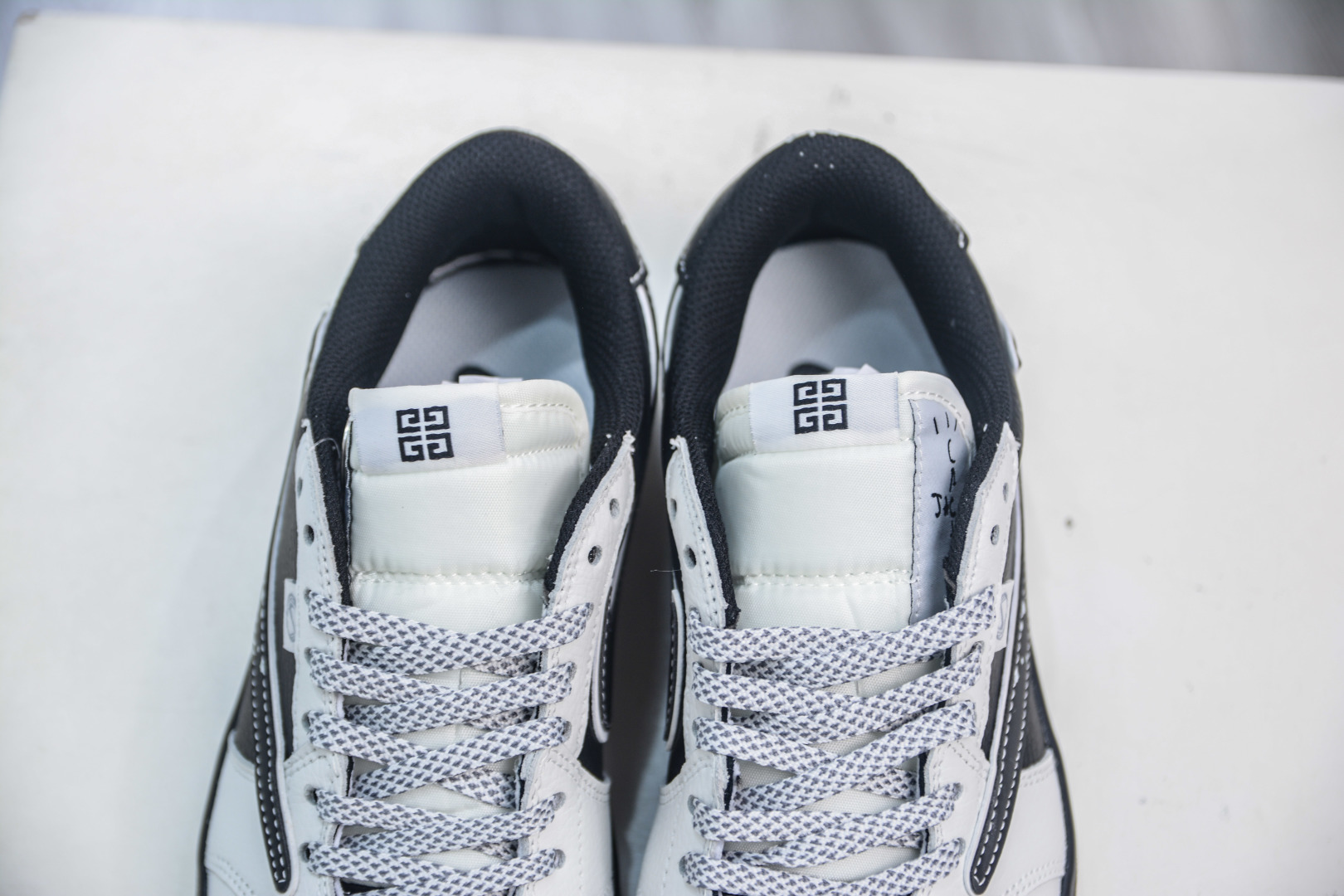 Givenchy Air Jordan 1 Low Custom Sneakers - Black/White Leather 9 cmp i1755966579461 4249 0 7
