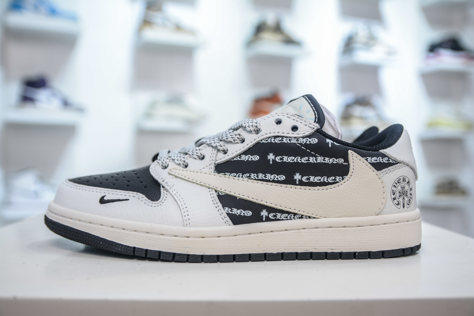TS x Air Jordan 1 Low Chrome Hearts - White/Black Custom Sneakers 1 cmp i1756053599885 6513 0 0
