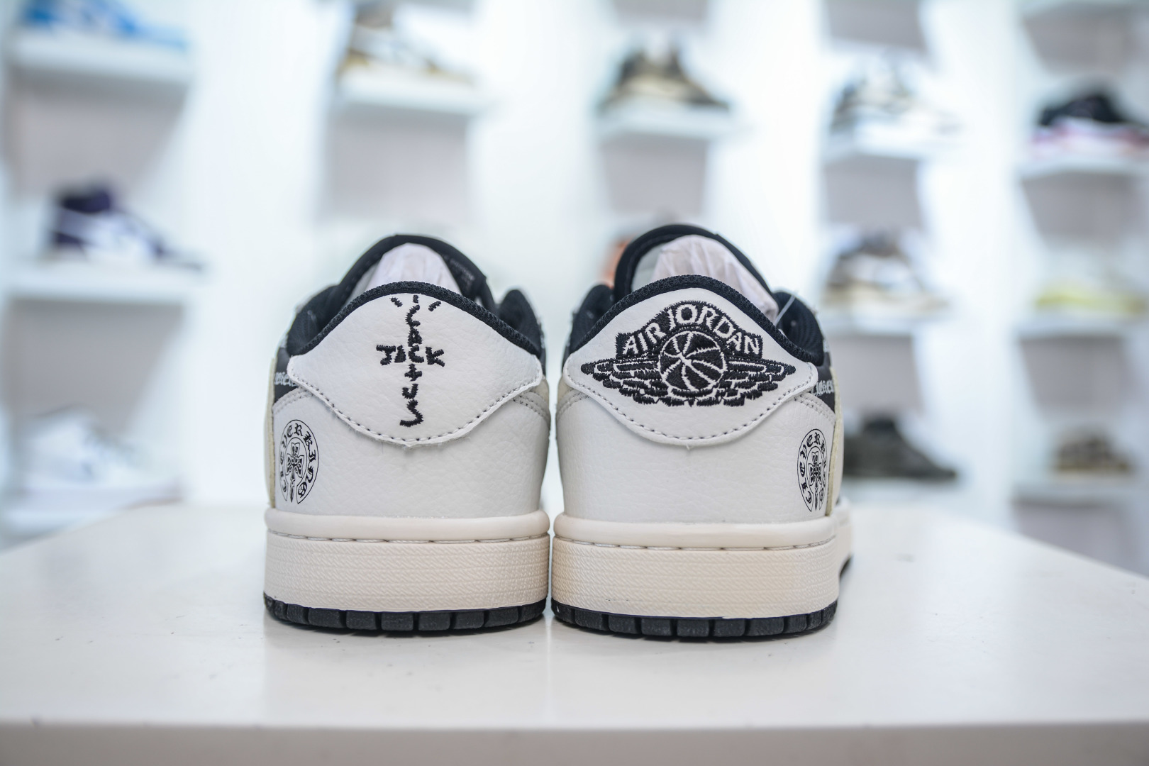 TS x Air Jordan 1 Low Chrome Hearts - White/Black Custom Sneakers 2 cmp i1756053601015 6493 0 1